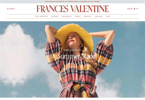 frances valentine discount